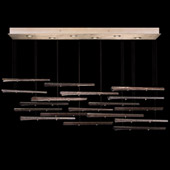 Contemporary Elevate Spires Linear Multi Pendant Fixture - Fine Art Handcrafted Lighting 895140-251