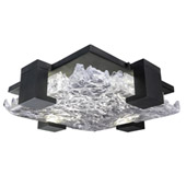 Contemporary Terra Indoor/Outdoor Square Flush Mount Ceiling Light - Fine Art Handcrafted Lighting 895440-11