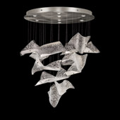 Contemporary Elevate Pages Round Multi Pendant Fixture - Fine Art Handcrafted Lighting 895840-162