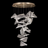 Contemporary Elevate Pages Round Multi Pendant Fixture - Fine Art Handcrafted Lighting 895840-261