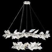 Crystal Foret Two Tiered Round Pendant - Fine Art Handcrafted Lighting 909140-1