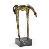 Contemporary Homer Gold Horse Sculpture - Frederick Cooper 296122