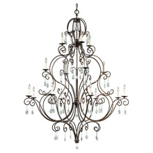 Feiss F2110/8+4+4MBZ Crystal Chateau 16 - Light Multi-Tier Chandelier