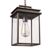 Traditional Glenview 1 - Light Outdoor Pendant Lantern - Feiss OL13609ANBZ