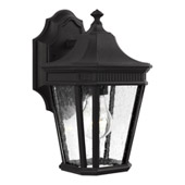 Traditional Cotswold Lane 1 - Light Outdoor Wall Lantern - Feiss OL5420BK