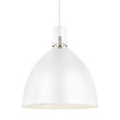Contemporary Brynne 1 - Light LED Pendant - Feiss P1443FWH-L1