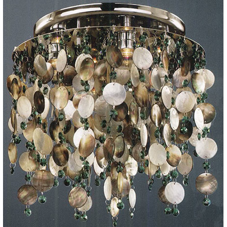 Glow Lighting 582SC4LSP-9E Crystal Midnight Pearl Ceiling Light