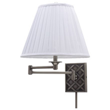 House of Troy WS760-AS Basket Swing Arm Wall Lamp