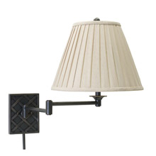 House of Troy WS760-OB Basket Swing Arm Wall Lamp