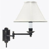 Traditional Club Swing Arm Wall Lamp - House of Troy CL225-OB