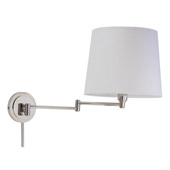 Transitional Townhouse Swing Arm Wall Lamp - House of Troy TH725-PN