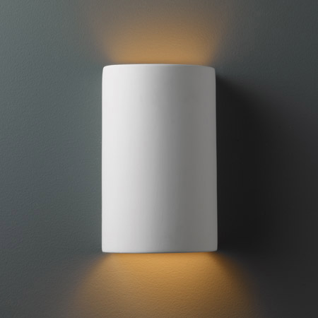 Justice Design CER-0945-BIS Ambiance Small Cylinder Wall Sconce