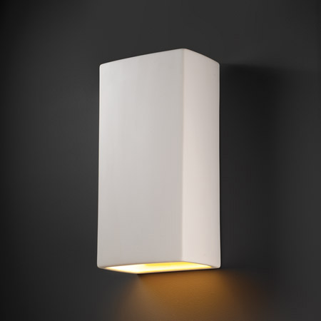 Justice Design CER-1170W-BIS Ambiance Really Big Rectangle Outdoor Wall Sconce