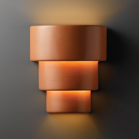 Justice Design CER-2235W-TERA Ambiance Large Terrace Outdoor Wall Sconce