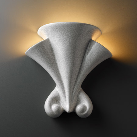 Justice Design CER-3800-CRK Ambiance Tyrolia Wall Sconce