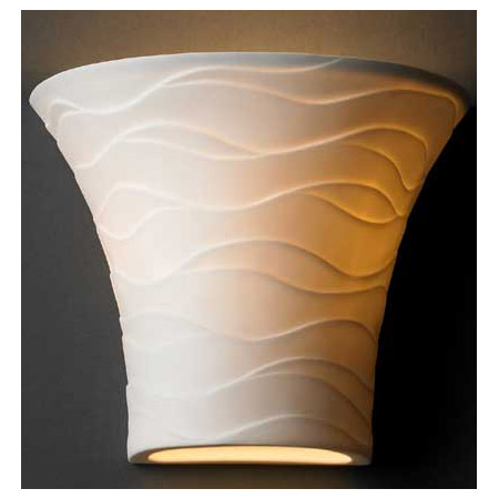 Justice Design POR-8810 Limoges Small Round Flared Wall Sconce