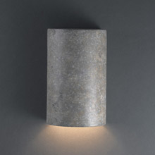 Justice Design CER-0940W-TRAM Ambiance Small Cylinder Outdoor Wall Sconce