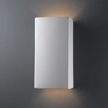 Justice Design CER-0955W-BIS Ambiance Large Rectangle Outdoor Wall Sconce