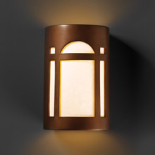 Justice Design CER-5385-ANTC Ambiance Small ADA Arch Window Wall Sconce