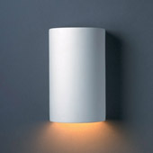 Contemporary Ambiance Small Cylinder Outdoor Wall Sconce - Justice Design CER-0940W-BIS