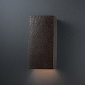 Ambiance Large Rectangle Wall Sconce - Justice Design CER-0950-HMIR