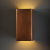 Ambiance Large Rectangle Wall Sconce - Justice Design CER-0955-ANTC