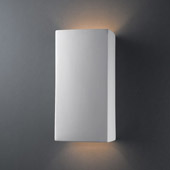 Contemporary Ambiance Large Rectangle Wall Sconce - Justice Design CER-0955-BIS