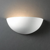 Contemporary Ambiance Small Quarter Sphere Wall Sconce - Justice Design CER-1300-BIS
