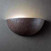 Ambiance Small Quarter Sphere Wall Sconce - Justice Design CER-1300-HMIR