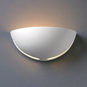 Contemporary Ambiance Small Cosmos Wall Sconce - Justice Design CER-1375-WHT