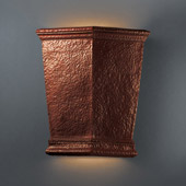 Traditional Ambiance Really Big Americana Outdoor Wall Sconce - Justice Design CER-1415W-HMCP