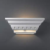 Traditional Ambiance Medium Crown Molding Wall Sconce - Justice Design CER-1445-BIS
