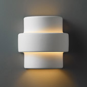 Contemporary Ambiance Small Step Outdoor Wall Sconce - Justice Design CER-2205W-BIS