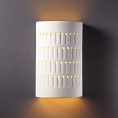 Ambiance Small Cactus Cylinder Wall Sconce - Justice Design CER-2285-BIS