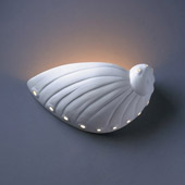 Ambiance Abalone Shell Wall Sconce - Justice Design CER-3720-BIS