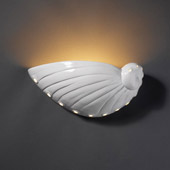 Ambiance Abalone Shell Wall Sconce - Justice Design CER-3720-WHT