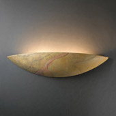 Contemporary Ambiance Large Sliver Wall Sconce - Justice Design CER-4200-SLHY