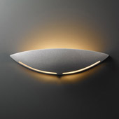 Contemporary Ambiance Large Slice Wall Sconce - Justice Design CER-4205-CRK