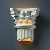 Traditional Ambiance Corinthian Column Wall Sconce - Justice Design Group CER-4705