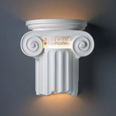 Traditional Ambiance Ionic Column Wall Sconce - Justice Design Group CER-4715
