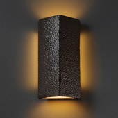 Ambiance ADA Peaked Rectangle Wall Sconce - Justice Design CER-5145-HMIR