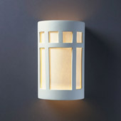 Craftsman/Mission Ambiance Large ADA Prairie Window Wall Sconce - Justice Design CER-5355-BIS