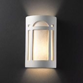 Craftsman/Mission Ambiance Large ADA Arch Window Wall Sconce - Justice Design CER-5395-BIS
