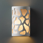 Casual Ambiance Small ADA Cobblestones Wall Sconce - Justice Design CER-5445-BIS