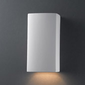 Ambiance Small ADA Rectangle Outdoor Wall Sconce - Justice Design CER-5910W-BIS