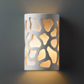 Casual Ambiance Large Cobblestones Wall Sconce - Justice Design CER-7455-BIS
