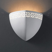 Casual Ambiance Ambis with Floral Band Wall Sconce - Justice Design Group CER-7810