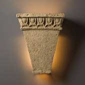 Traditional Tuscan Garden Tall Tapered Indoor Wall Sconce - Justice Design CER-7910-NAVS