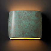 Ambiance Wide ADA Oval Wall Sconce - Justice Design CER-8855-PATV