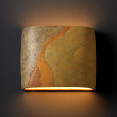 Ambiance Wide ADA Oval Wall Sconce - Justice Design CER-8855-SLHY